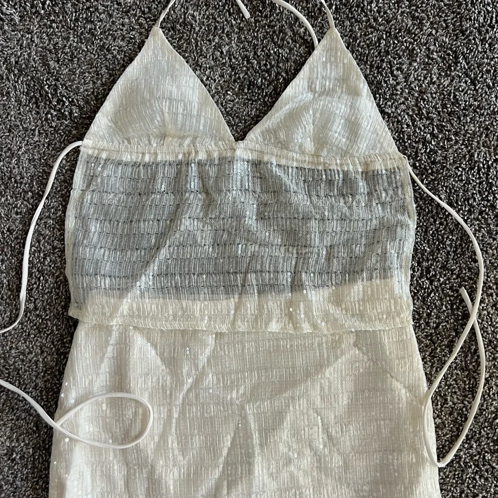 White Revolve 2 Piece Sequin Set - Picture 2 of 3